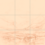 Sepia sketch with grid