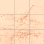 Sepia sketch with grid