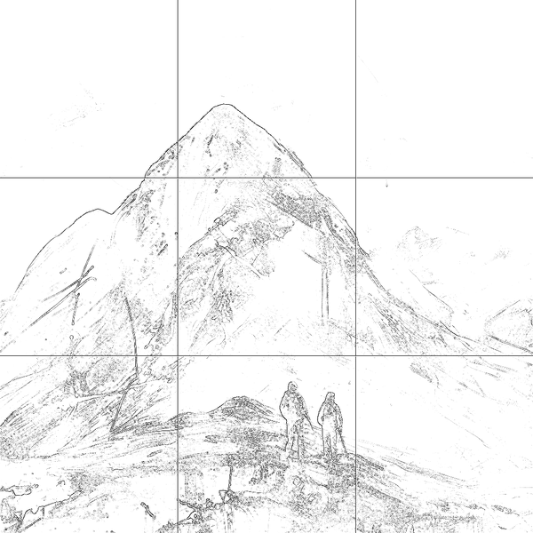 Sketch with grid