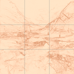 Sepia sketch with grid