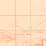 Sepia sketch with grid