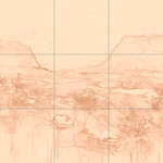 Sepia sketch with grid