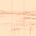 Sepia sketch with grid