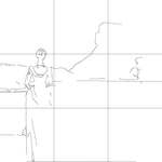 Line drawing with grid