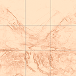 Sepia sketch with grid