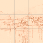 Sepia sketch with grid