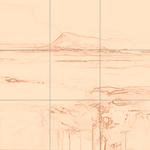 Sepia sketch with grid