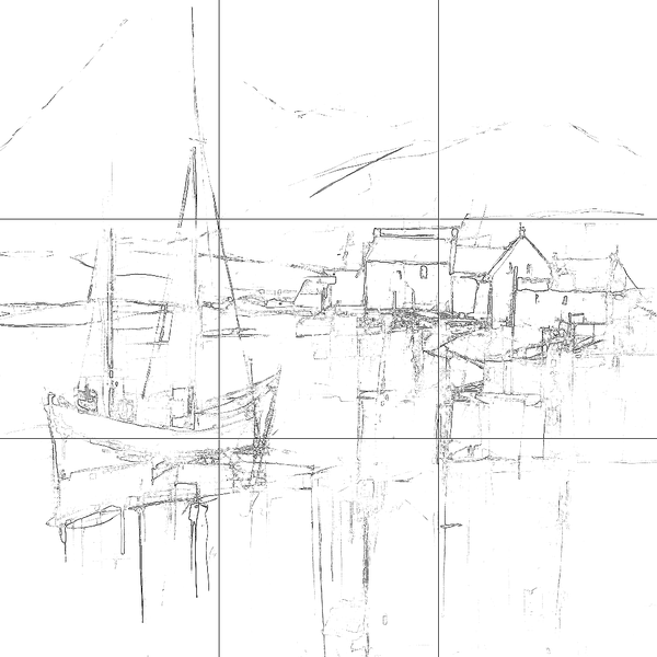 Sketch with grid