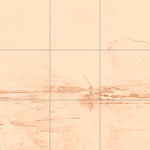 Sepia sketch with grid