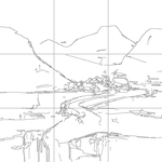 Line drawing with grid