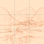 Sepia sketch with grid