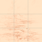 Sepia sketch with grid