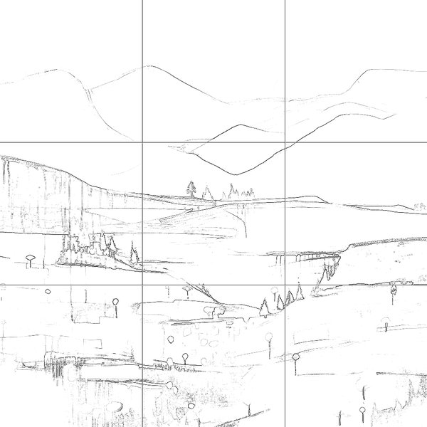 Sketch with grid