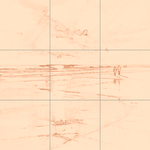 Sepia sketch with grid