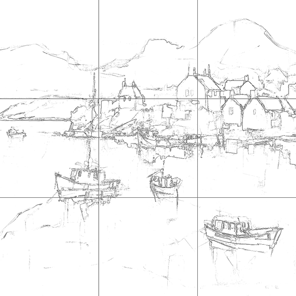 Sketch with grid