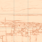 Sepia sketch with grid