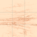 Sepia sketch with grid