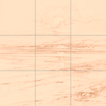 Sepia sketch with grid