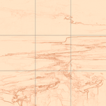 Sepia sketch with grid