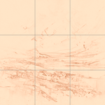 Sepia sketch with grid