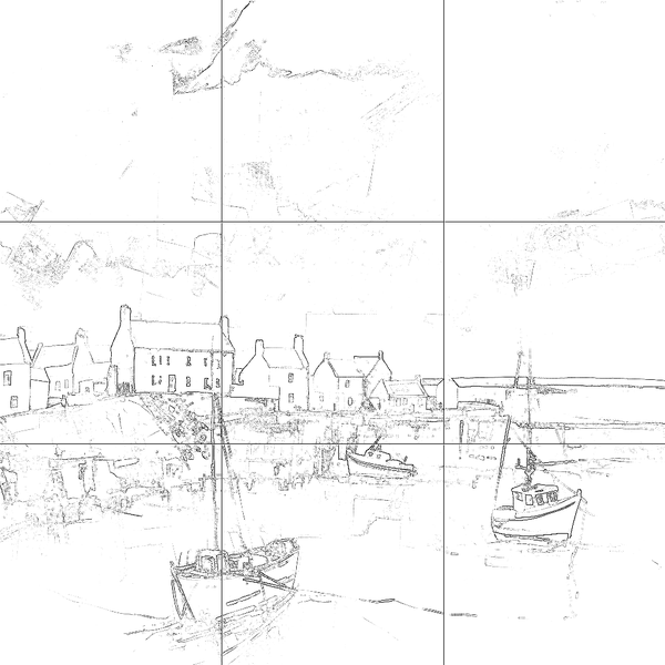 Sketch with grid