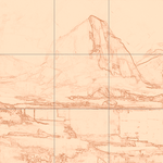 Sepia sketch with grid