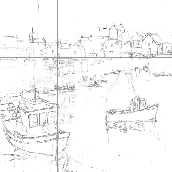 Sketch with grid