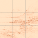 Sepia sketch with grid