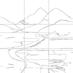 Line drawing with grid