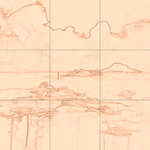 Sepia sketch with grid