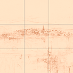 Sepia sketch with grid