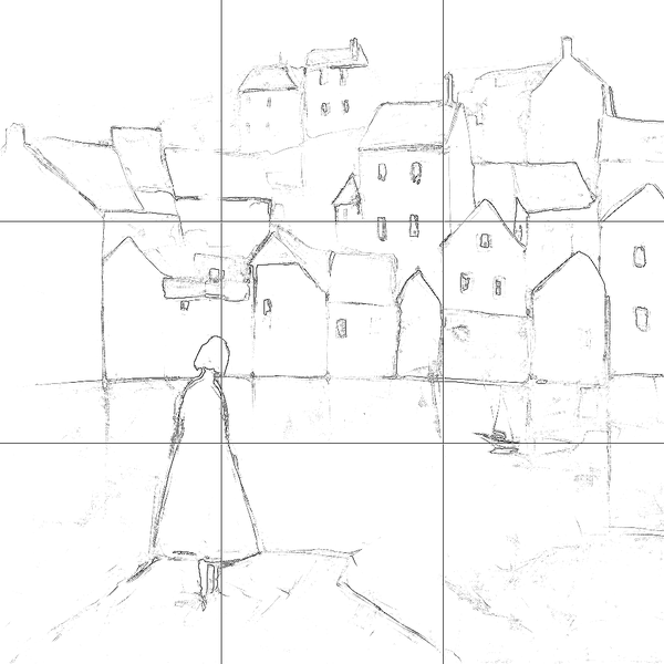 Sketch with grid