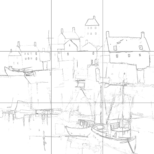 Sketch with grid