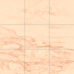 Sepia sketch with grid