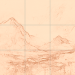 Sepia sketch with grid