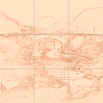 Sepia sketch with grid