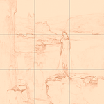 Sepia sketch with grid