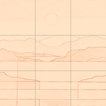 Sepia sketch with grid