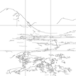 Line drawing with grid