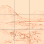 Sepia sketch with grid