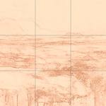 Sepia sketch with grid