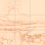 Sepia sketch with grid