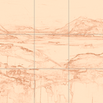 Sepia sketch with grid