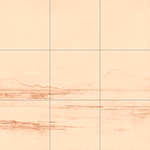 Sepia sketch with grid