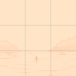 Sepia sketch with grid