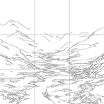 Line drawing with grid