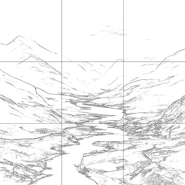 Sketch with grid