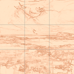 Sepia sketch with grid