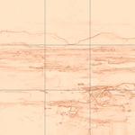 Sepia sketch with grid