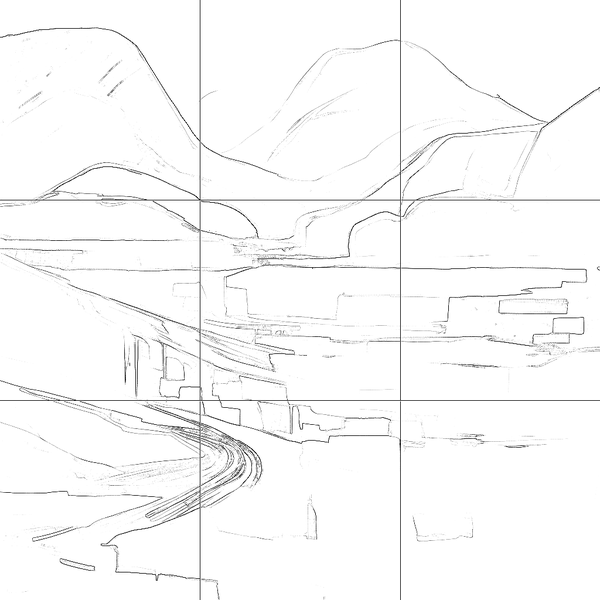 Sketch with grid